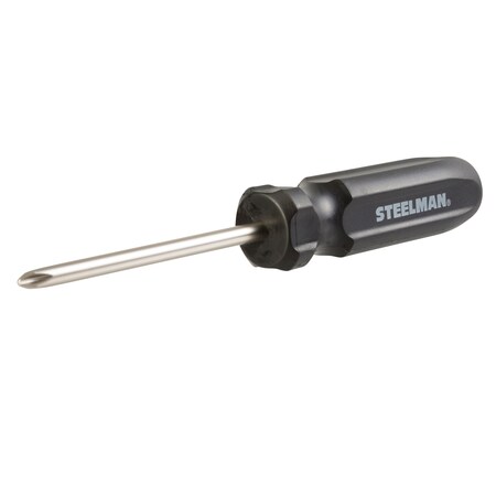 Steelman PH2 x 4" Phillips Tip Screwdriver with Fluted Handle 31022